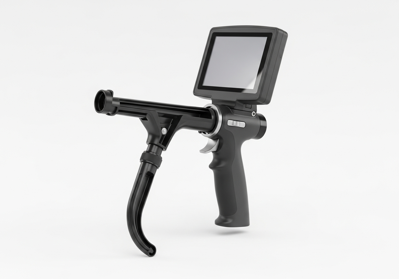 Illustrative example of video laryngoscope components